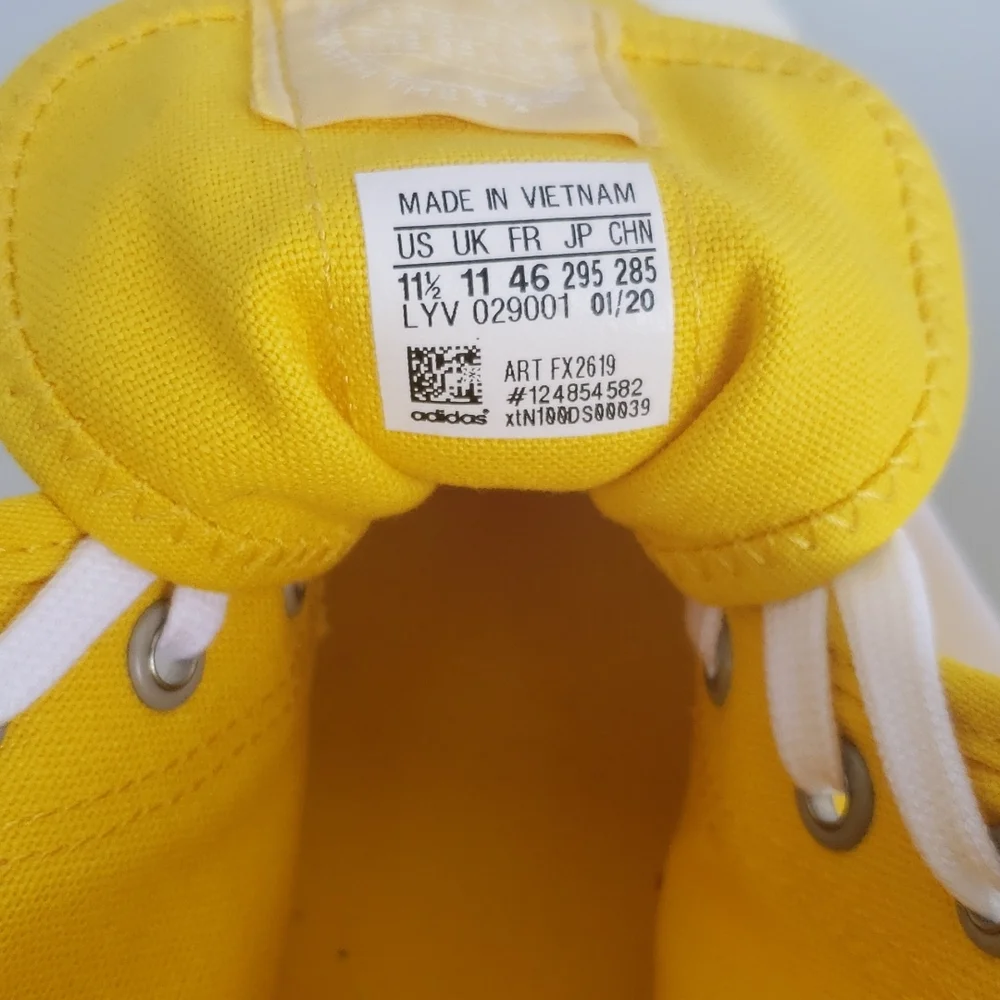 Yellow Adidas Alice size11.5 - Picture 4 of 5